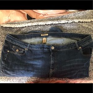 Plus size jean shorts